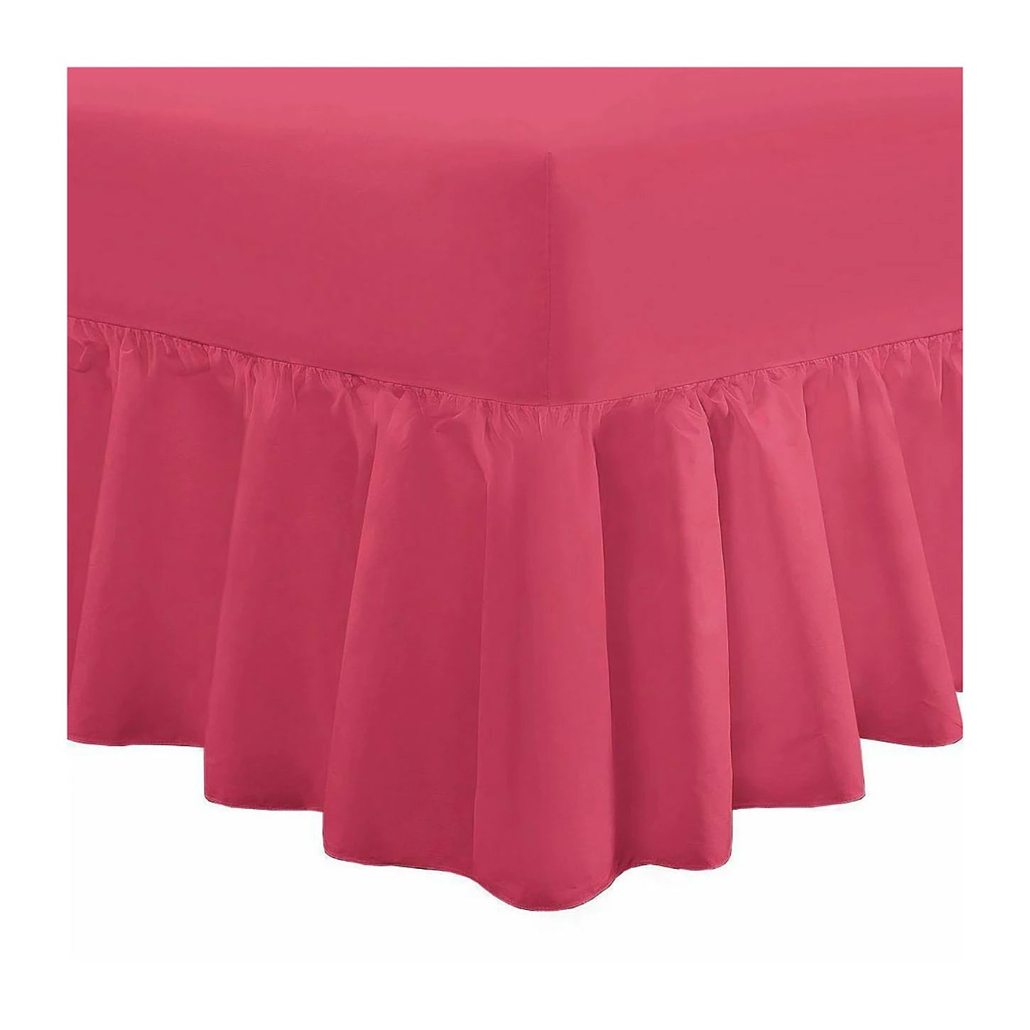 easy care valance sheets fuchsia