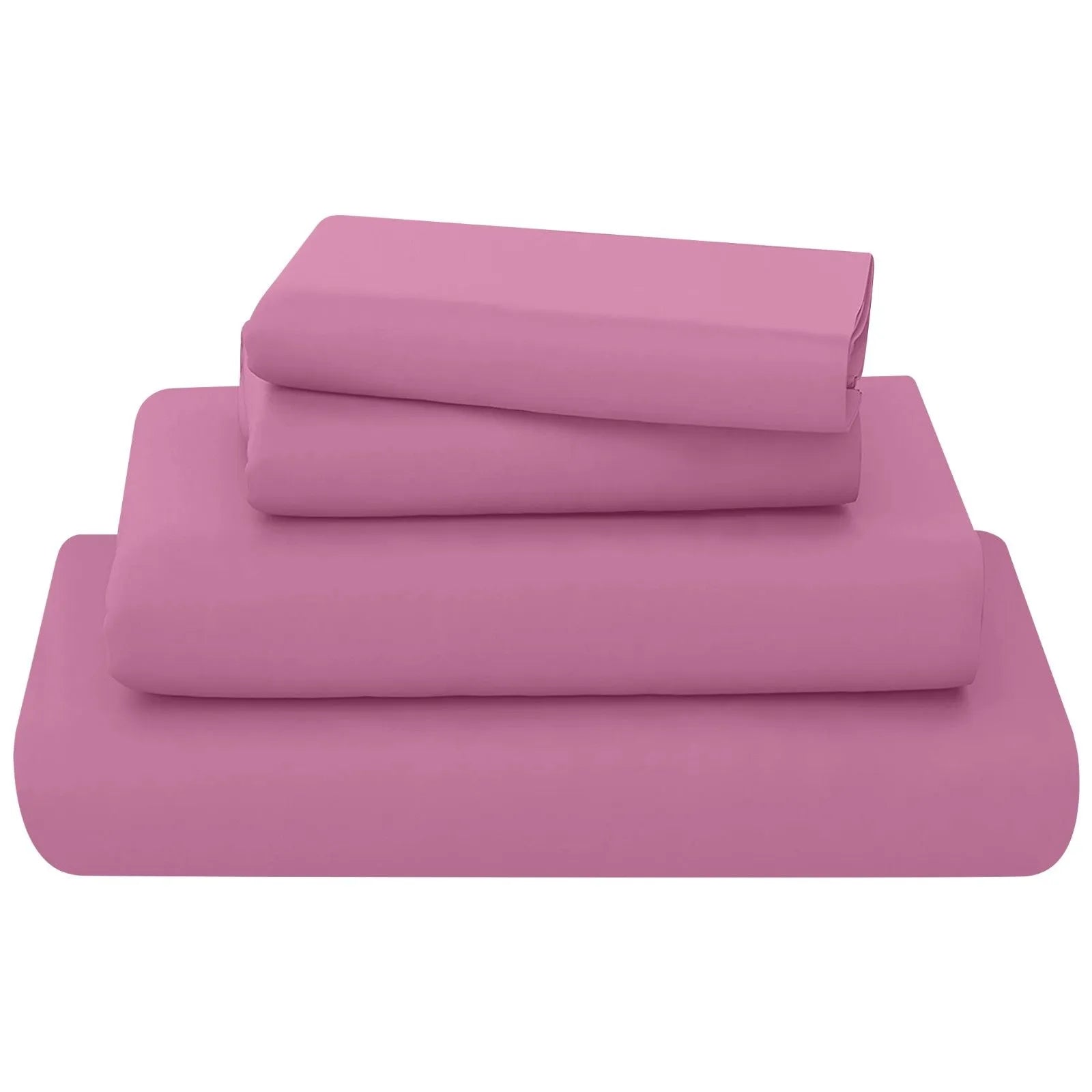 poly cotton sheets set fuchsia
