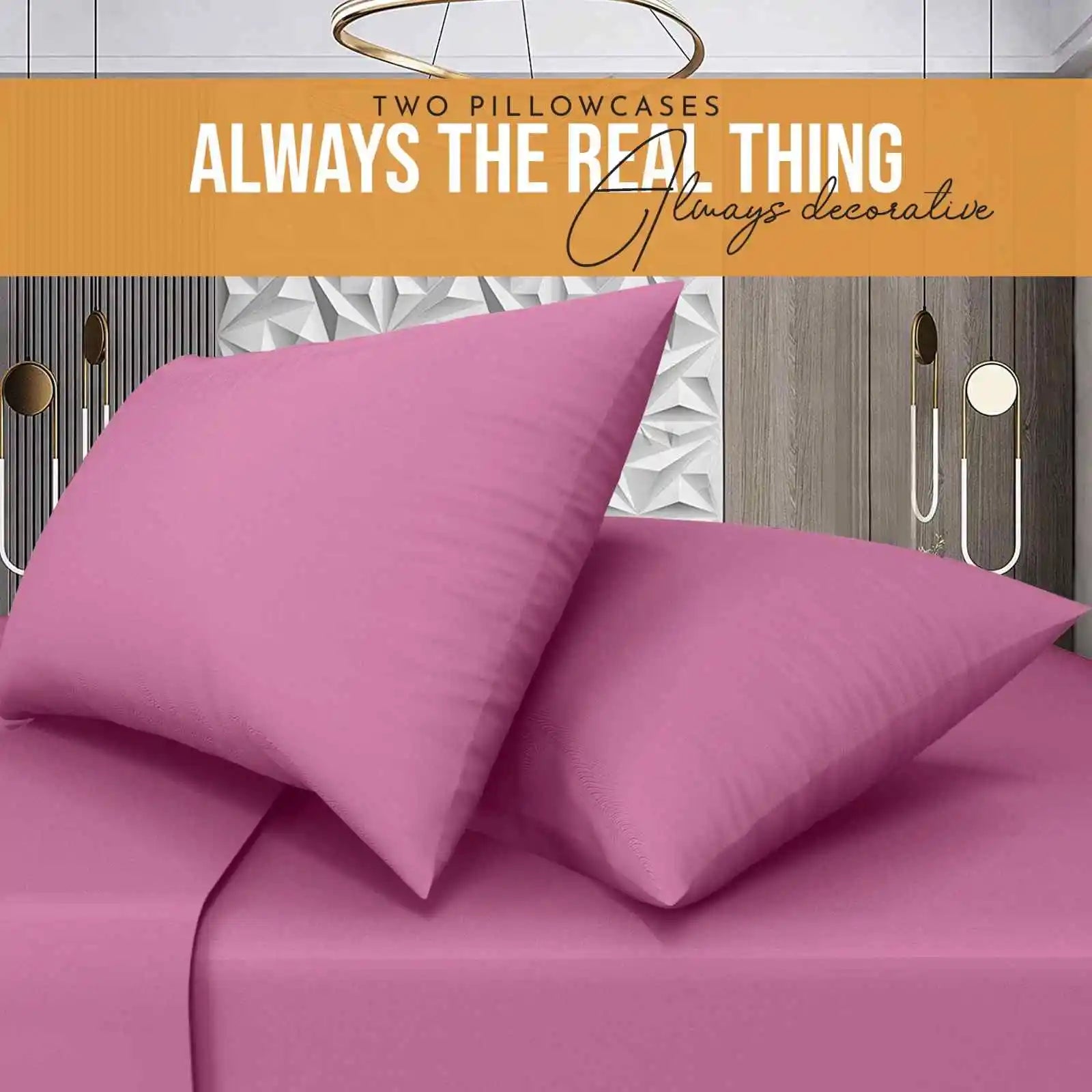 easy iron poly cotton pillow cases fuchsia