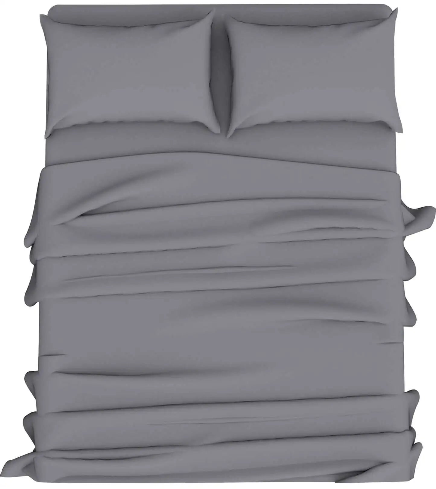 easy care PC sheets set grey