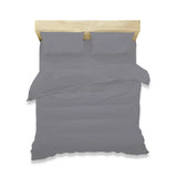 duvet cover set polycotton grey