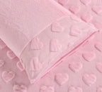 Hearts Teddy Fleece Duvet Cover Set | 2 Colours