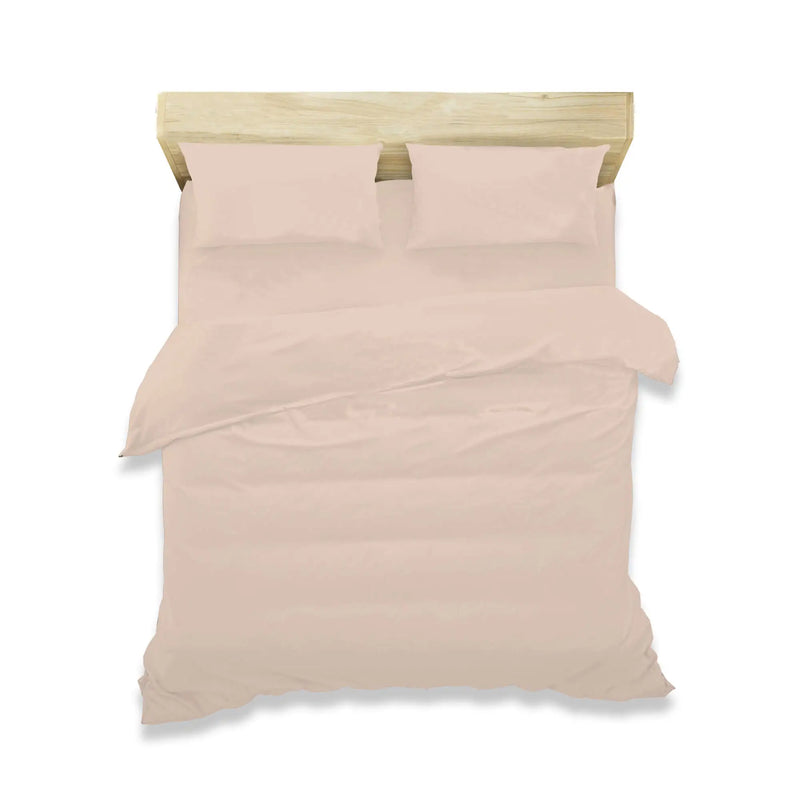 duvet cover set polycotton latte