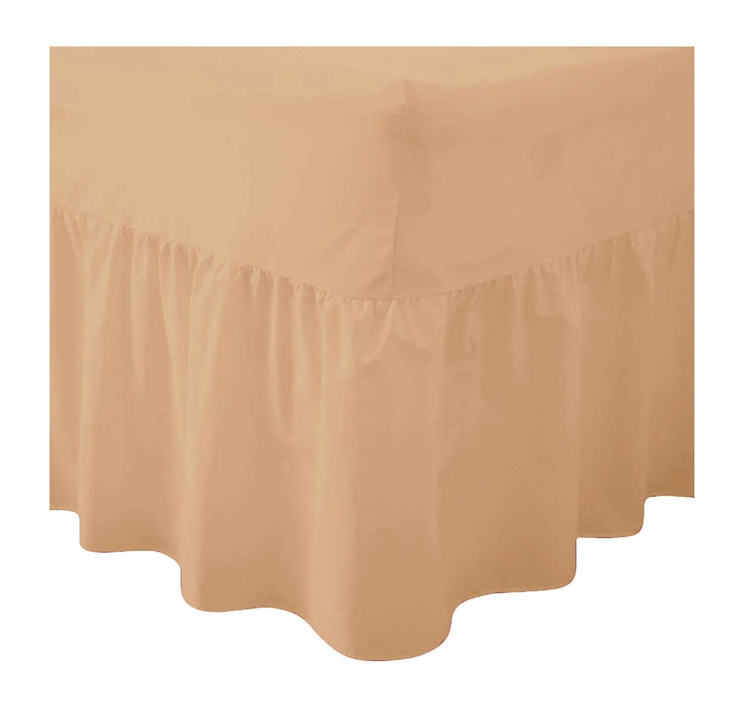 easy care valance sheets latte