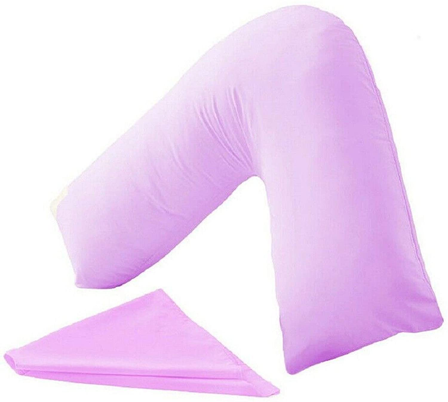 PC v shaped pillowcase lilac