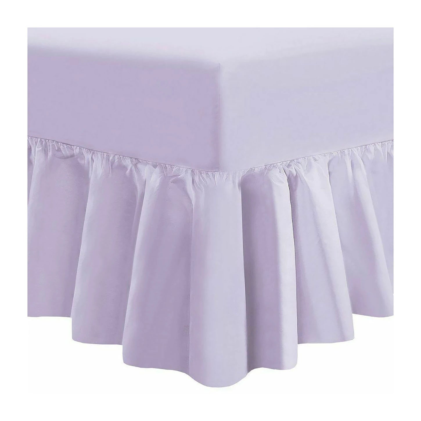 easy care valance sheets lilac
