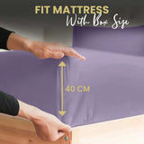 Pc deep pocket fitted sheets lilac