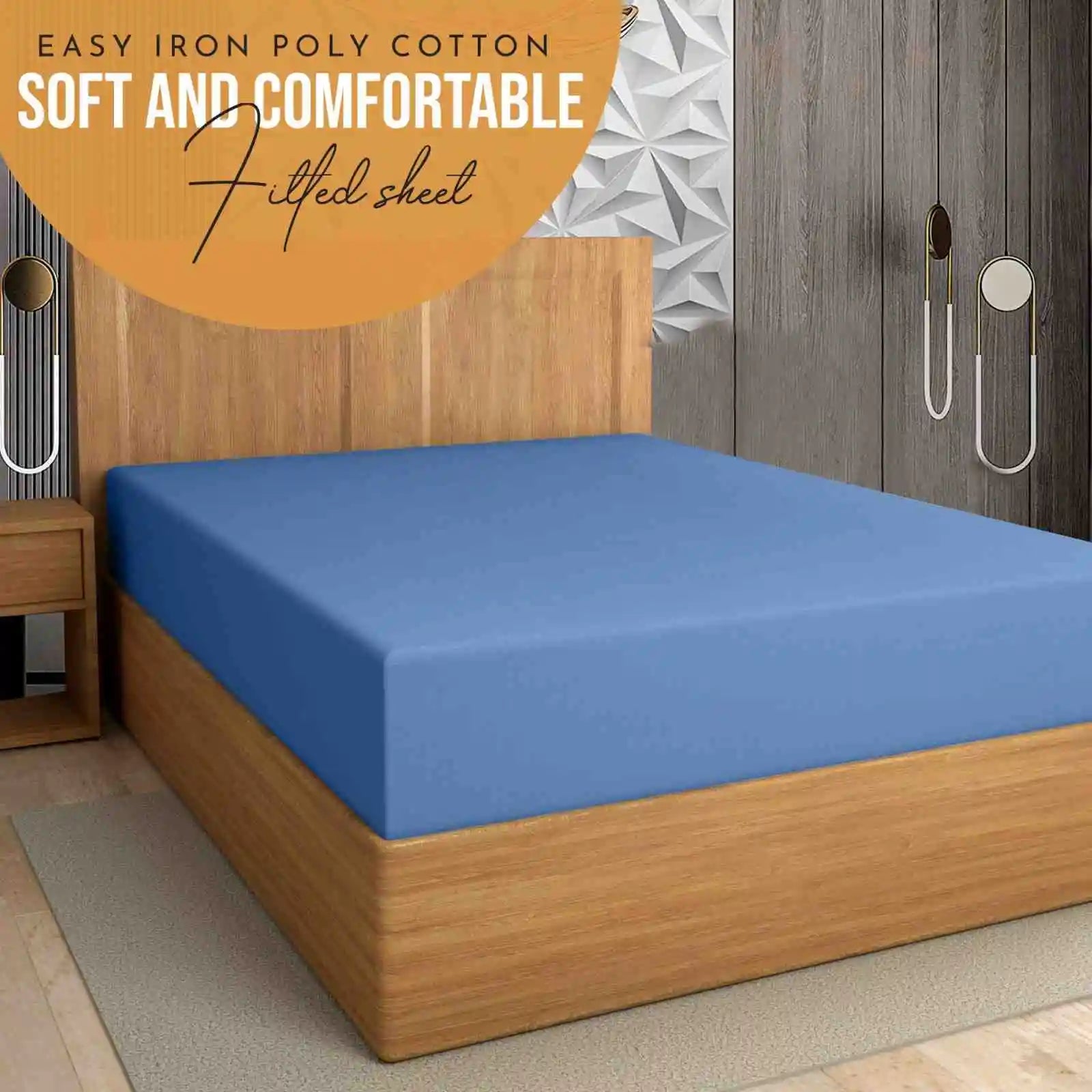 easy iron PC extra deep fitted sheet midble