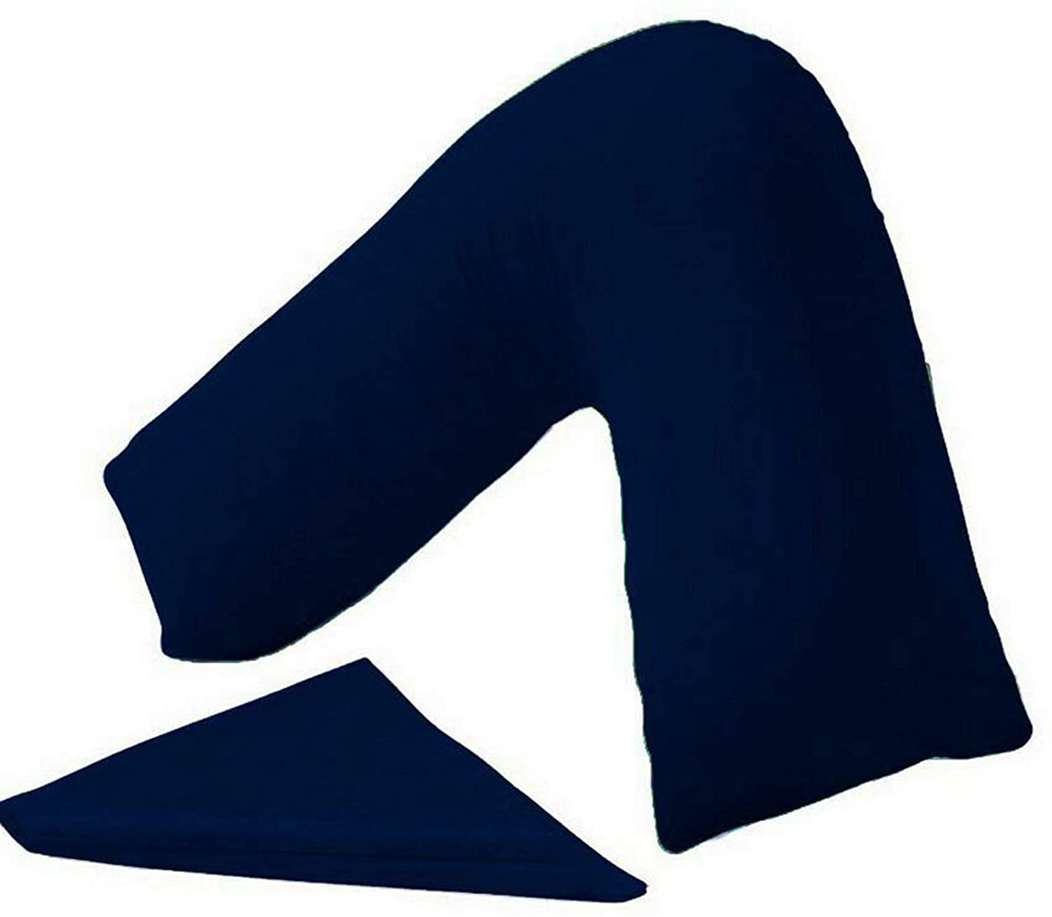 PC v shaped pillowcase navy