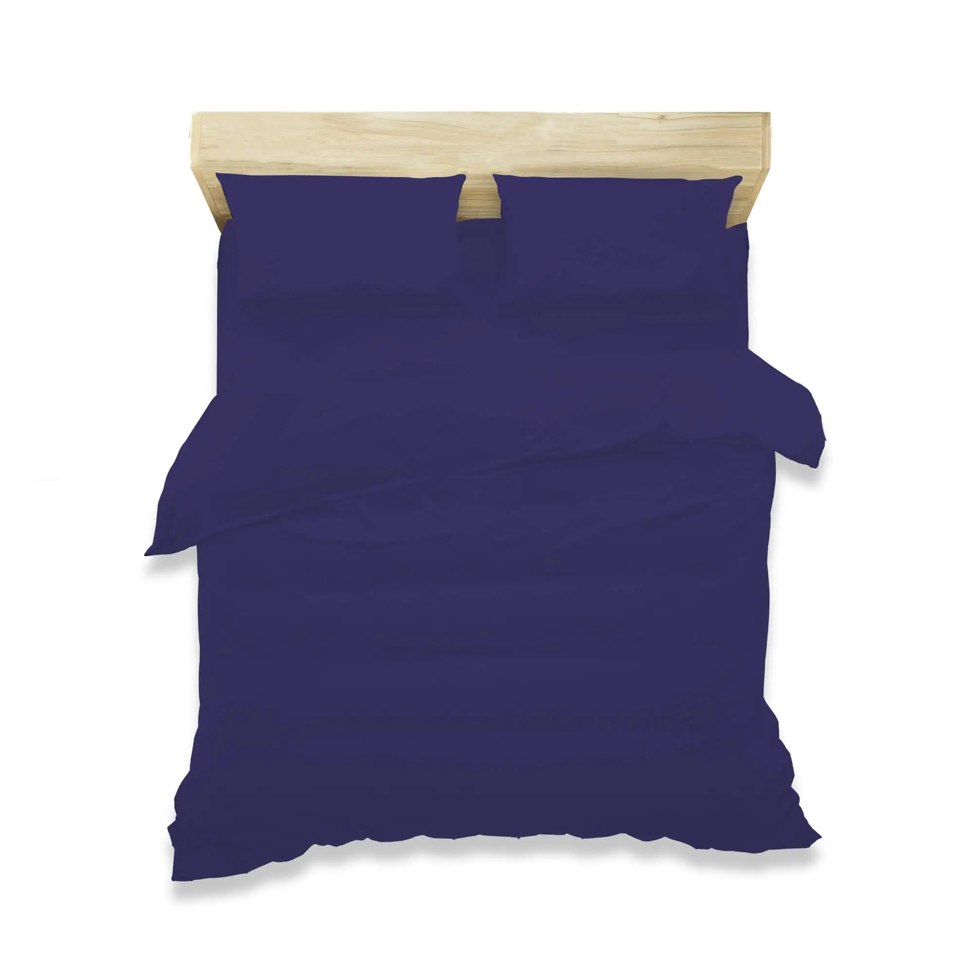 duvet cover set polycotton navy