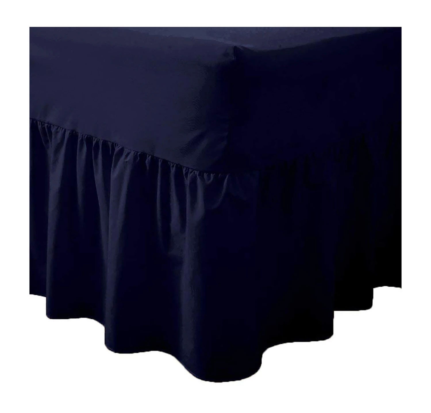 easy care valance sheets navy