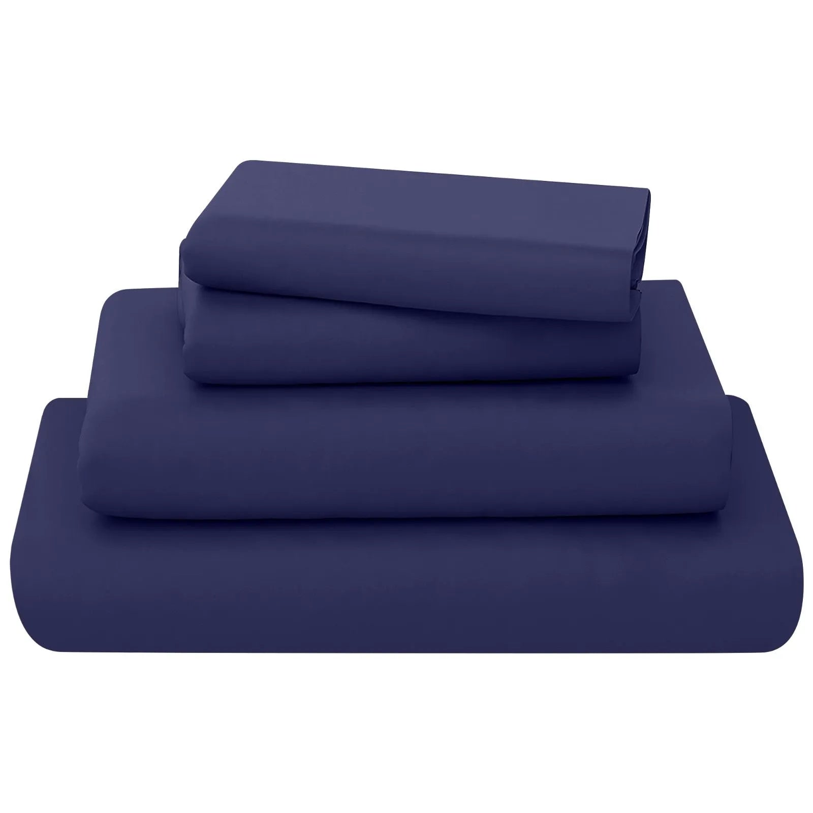 easy care flat sheet  navy