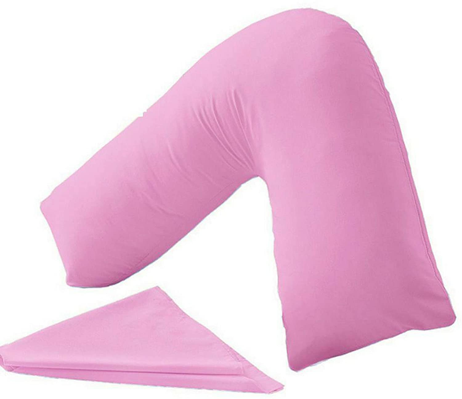 PC v shaped pillowcase pink