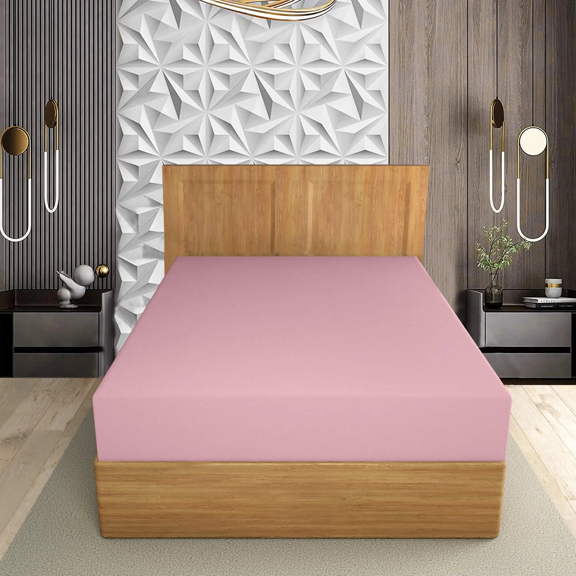 easy care PC extra deep fitted sheet pink