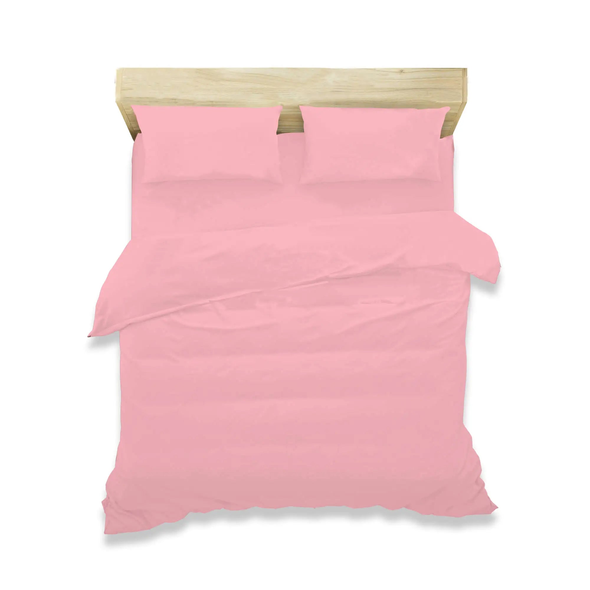 duvet cover set polycotton pink