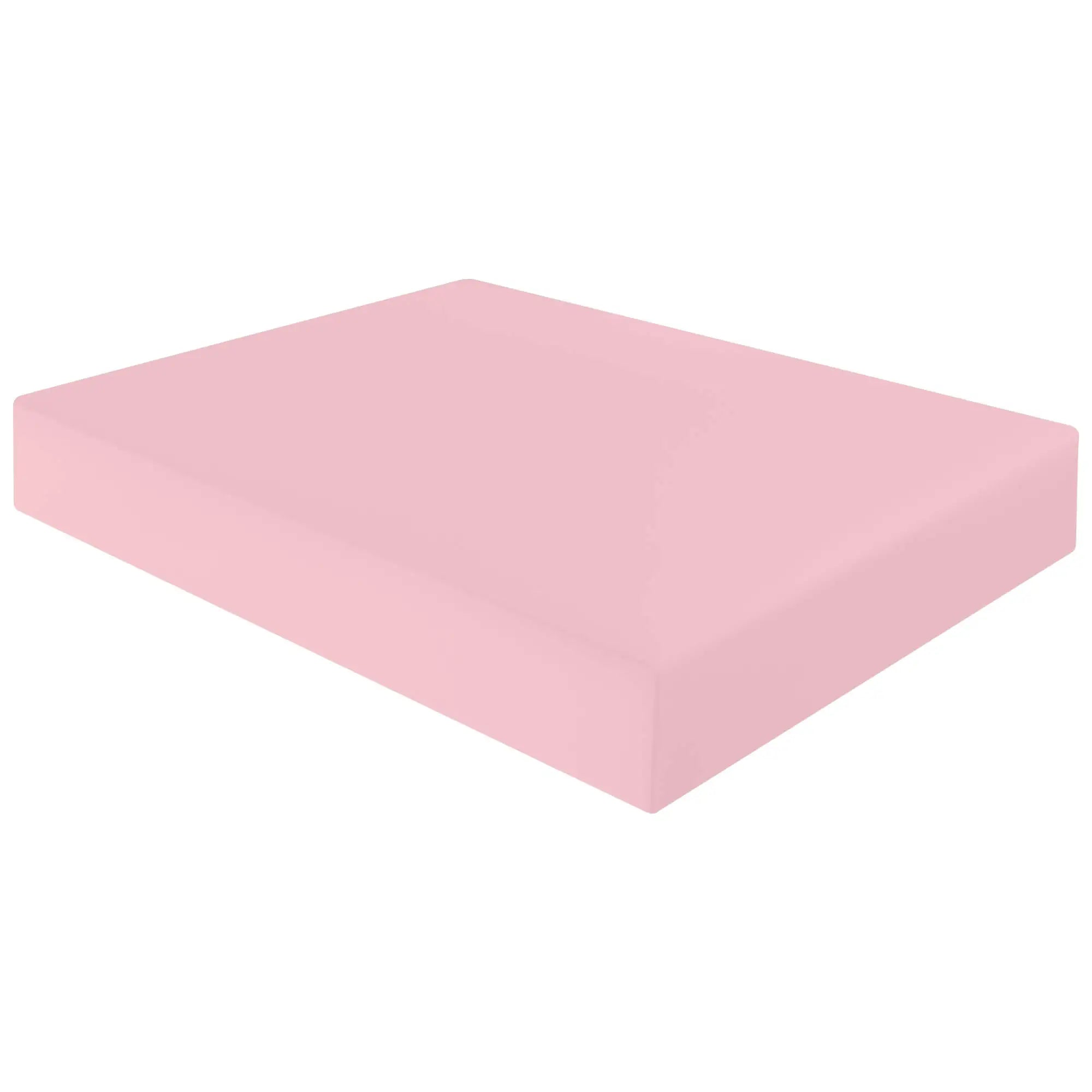 poly cotton fitted sheet pink