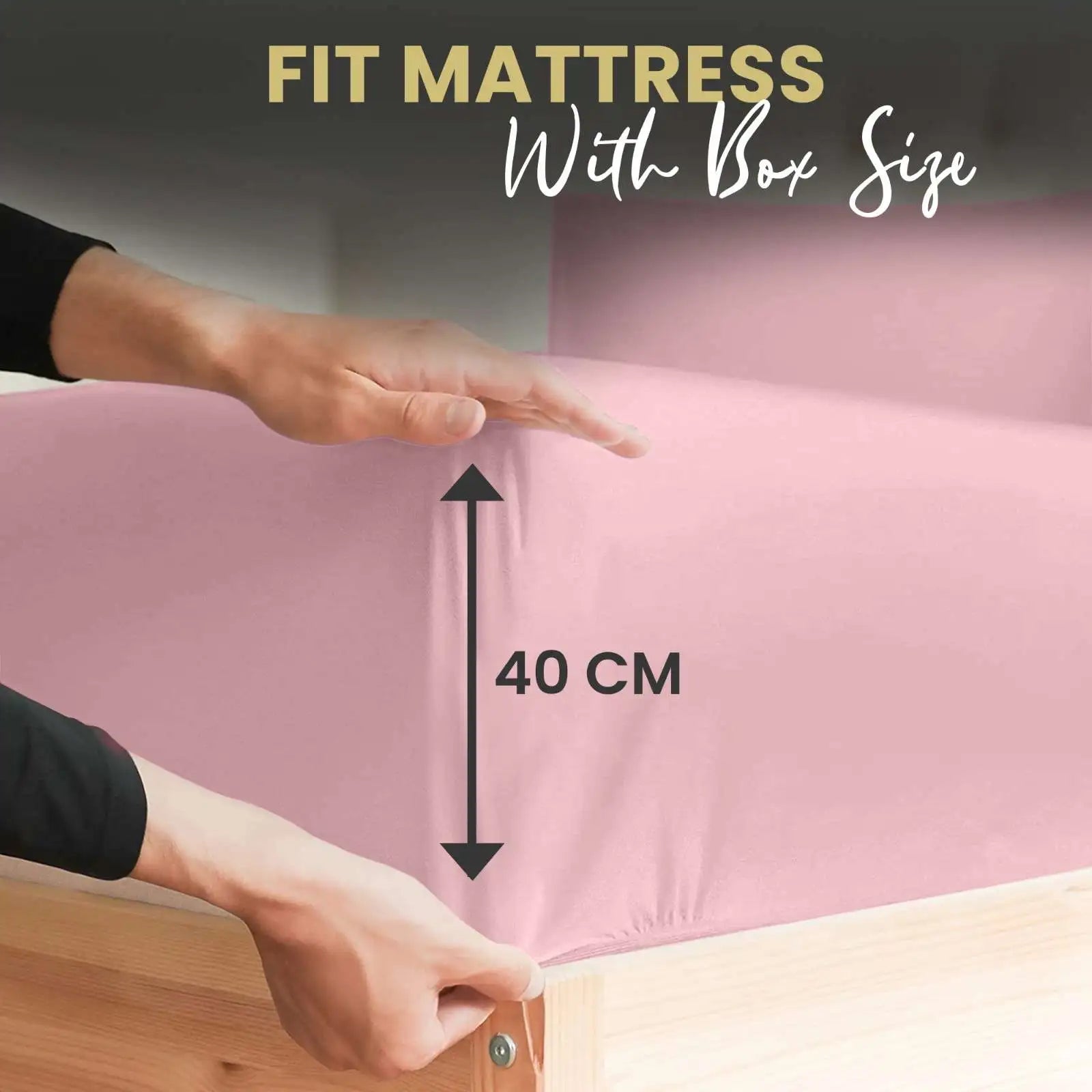 Pc deep pocket fitted sheets pink