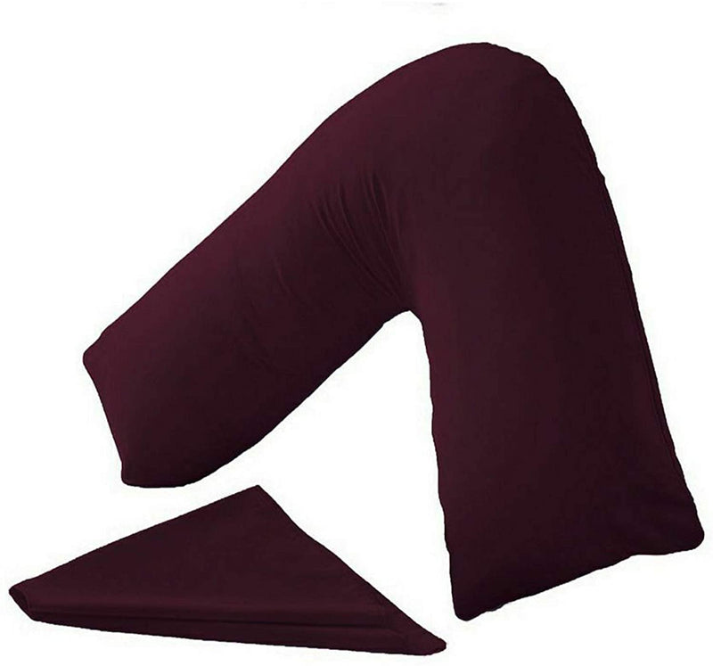 PC v shaped pillowcase plum