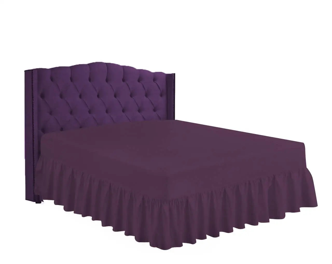 easy iron pc valance sheets plum