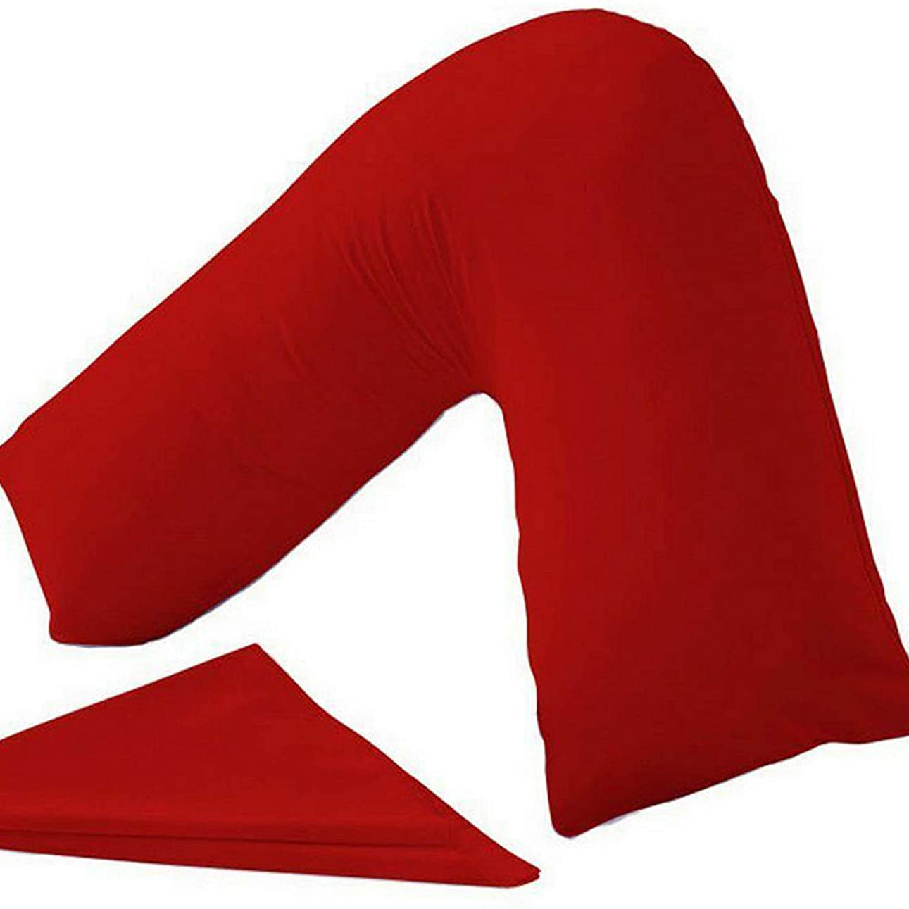 PC v shaped pillowcase red