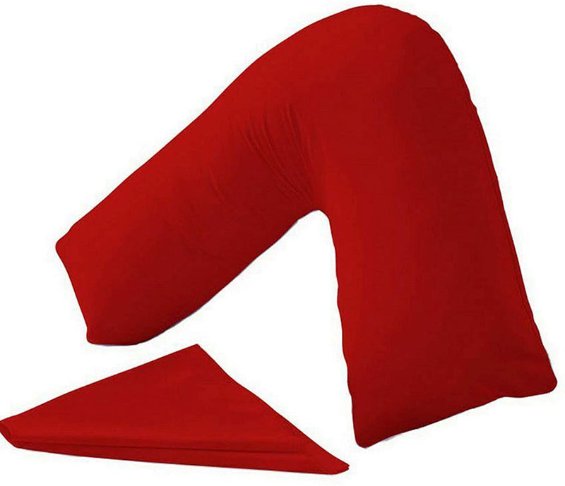 PC v shaped pillowcase red