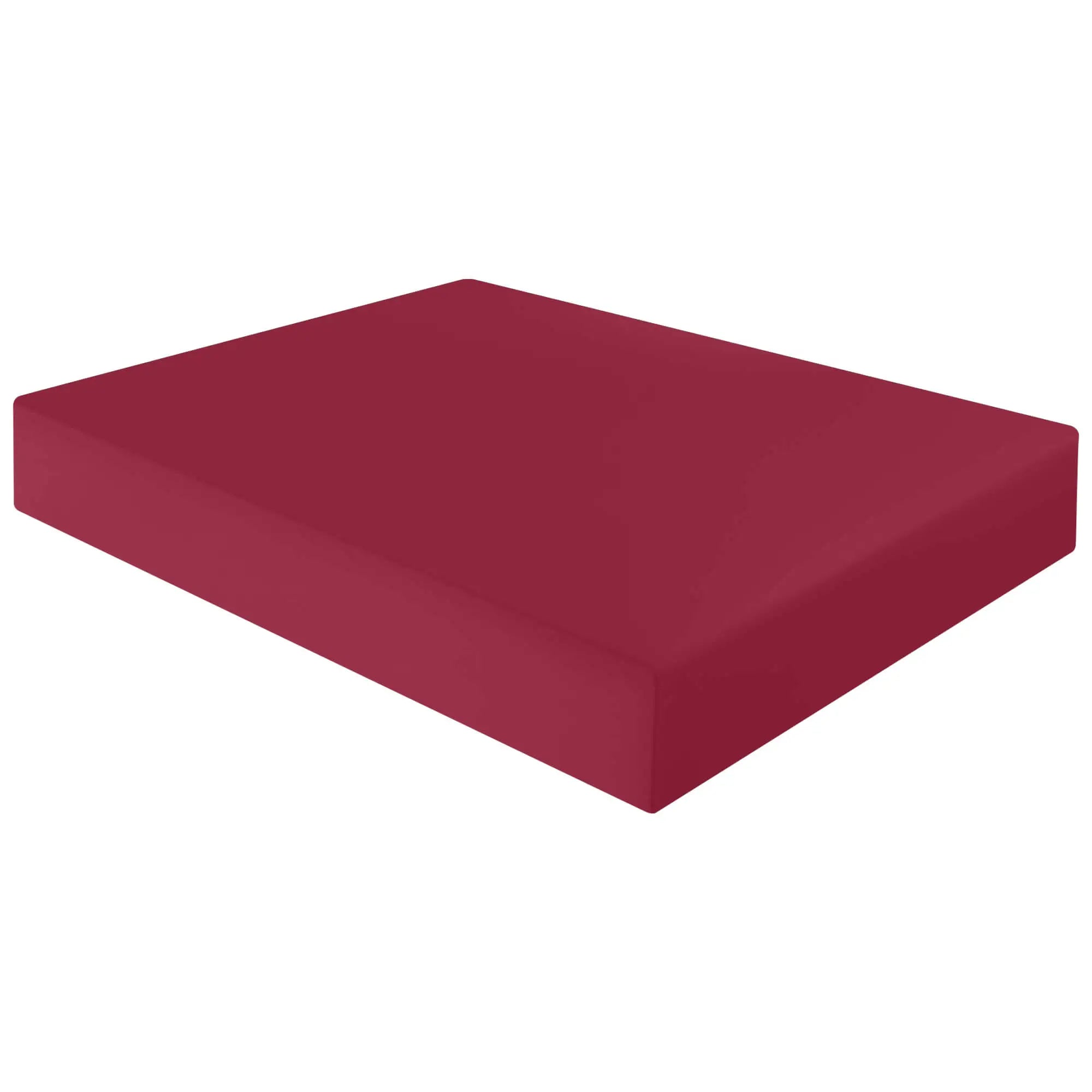 poly cotton fitted sheet red