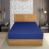 easy care PC extra deep fitted sheet royal blue