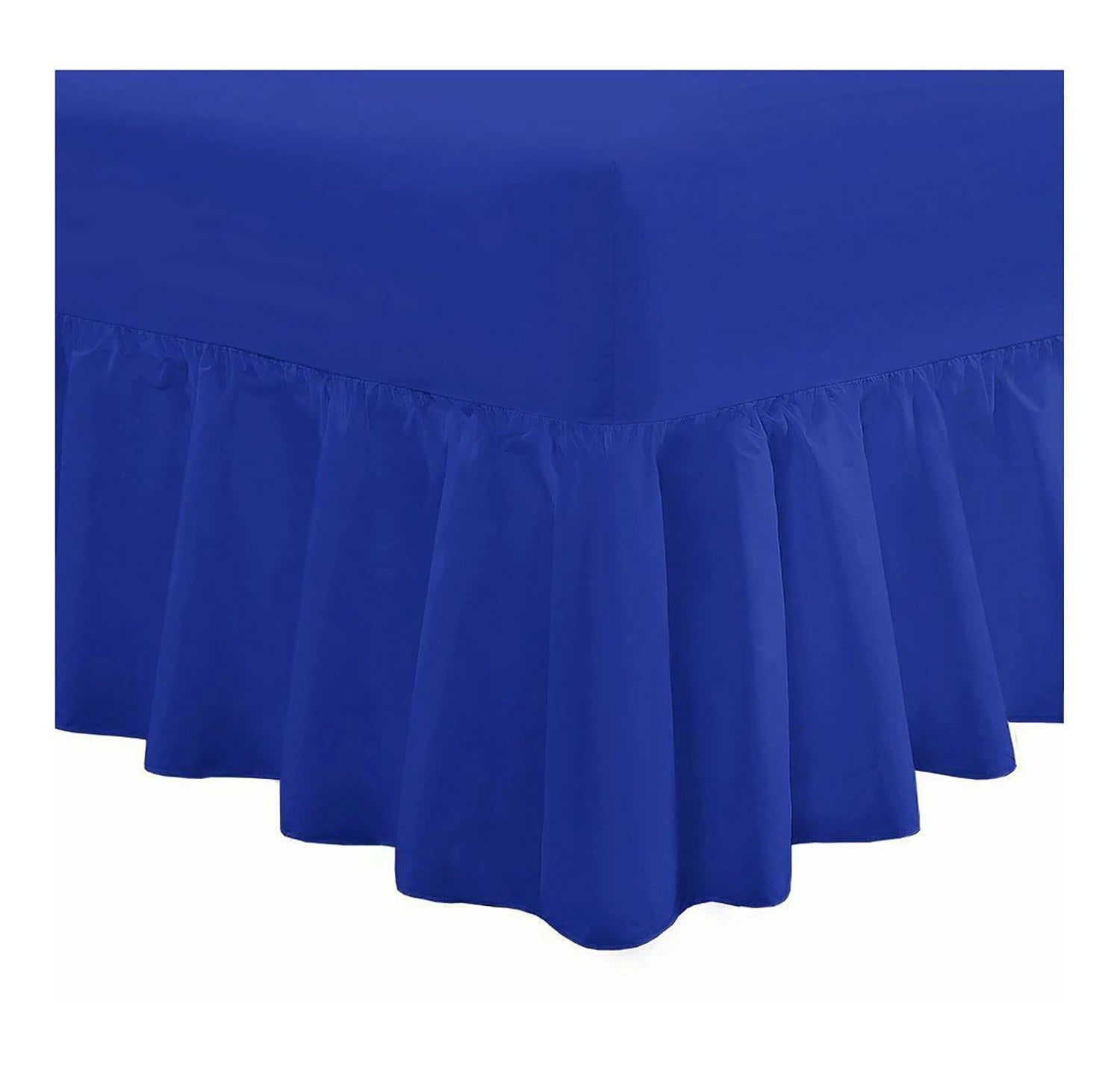 easy care valance sheets royal blue