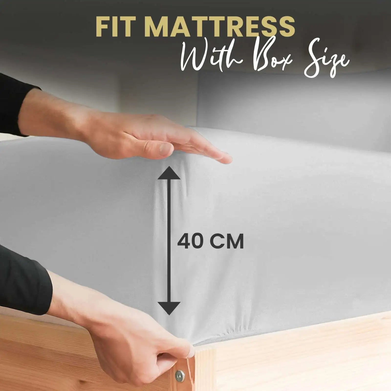 Pc deep pocket fitted sheets silver