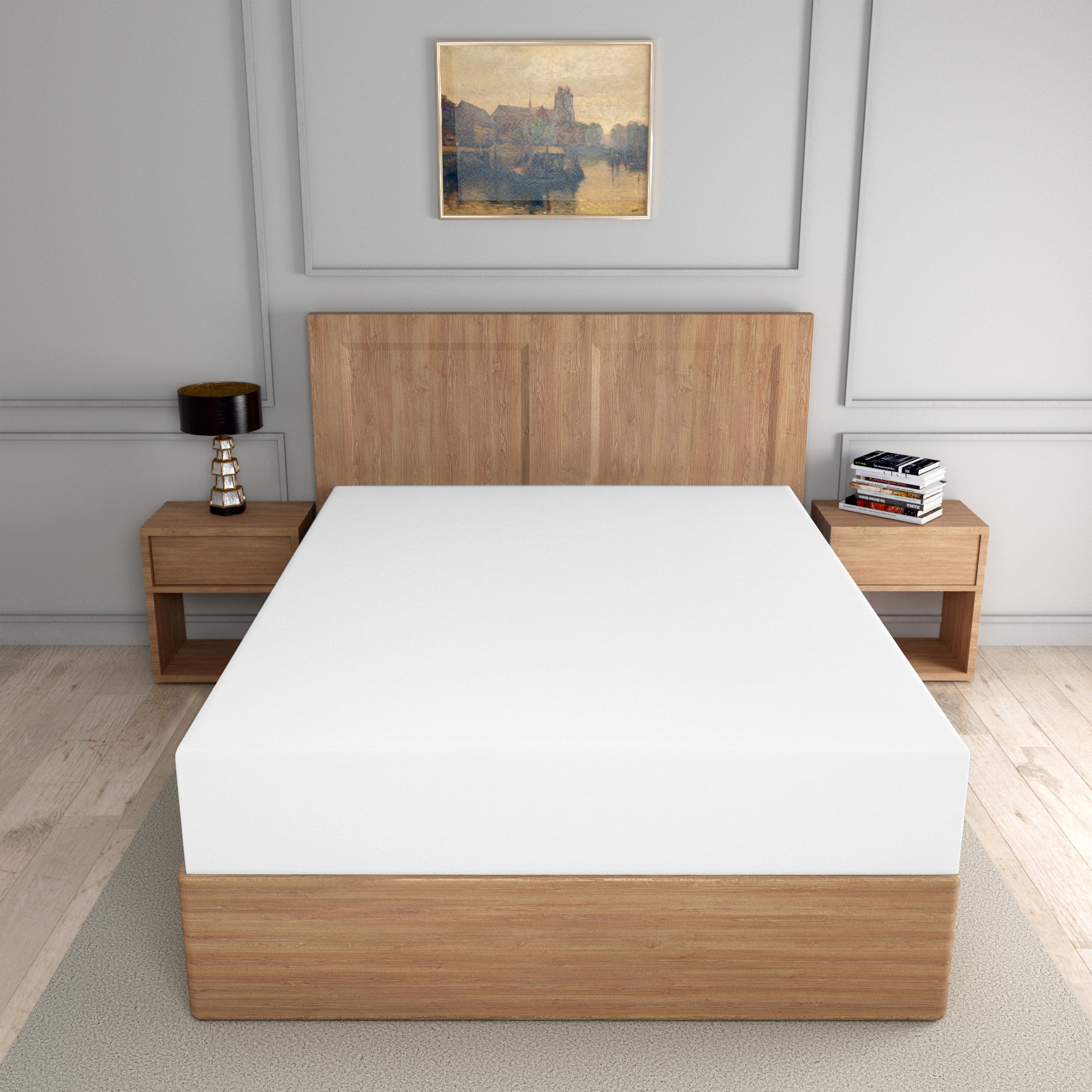 easy care PC fitted sheet white