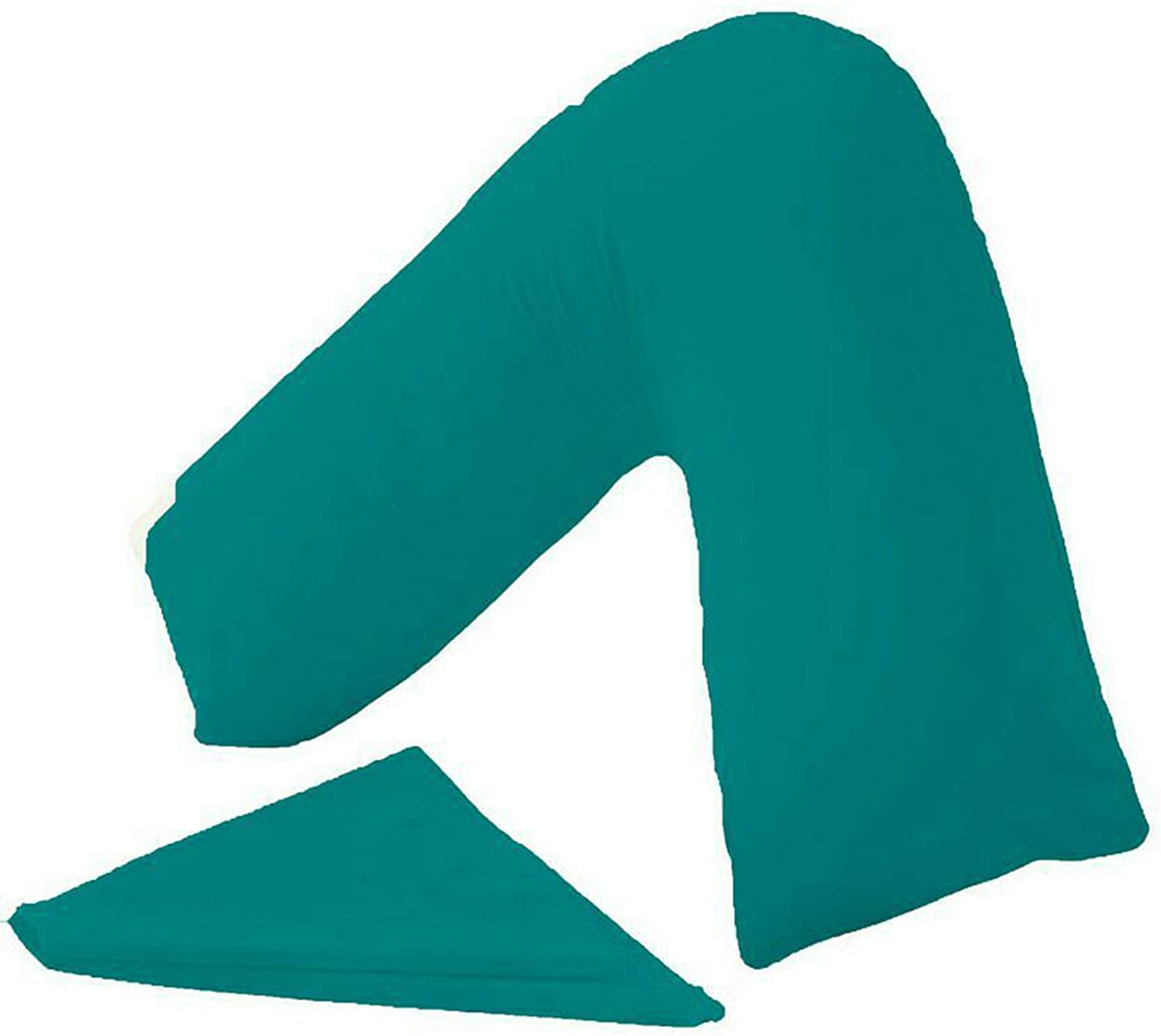 PC v shaped pillowcase teal