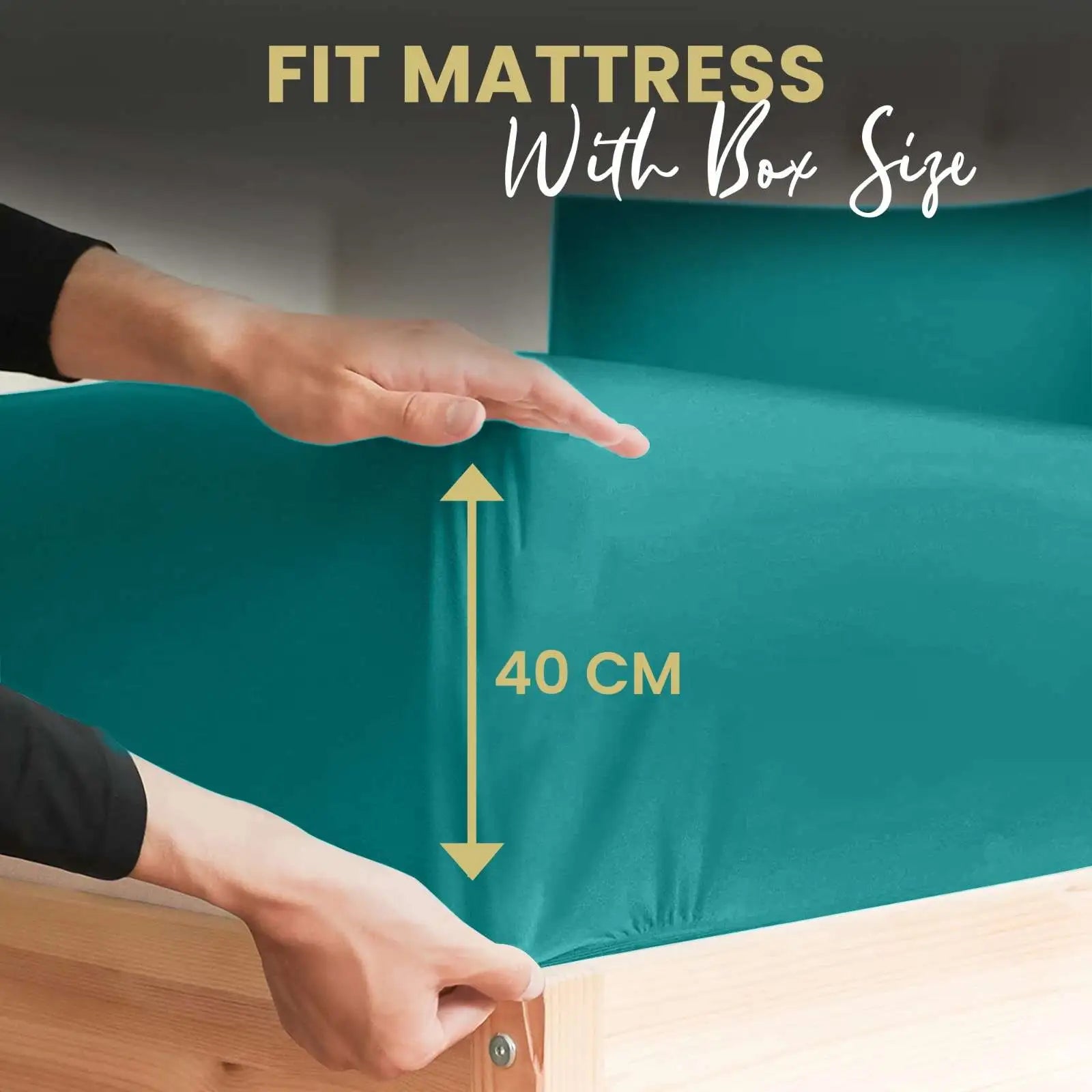 Pc deep pocket fitted sheets teal