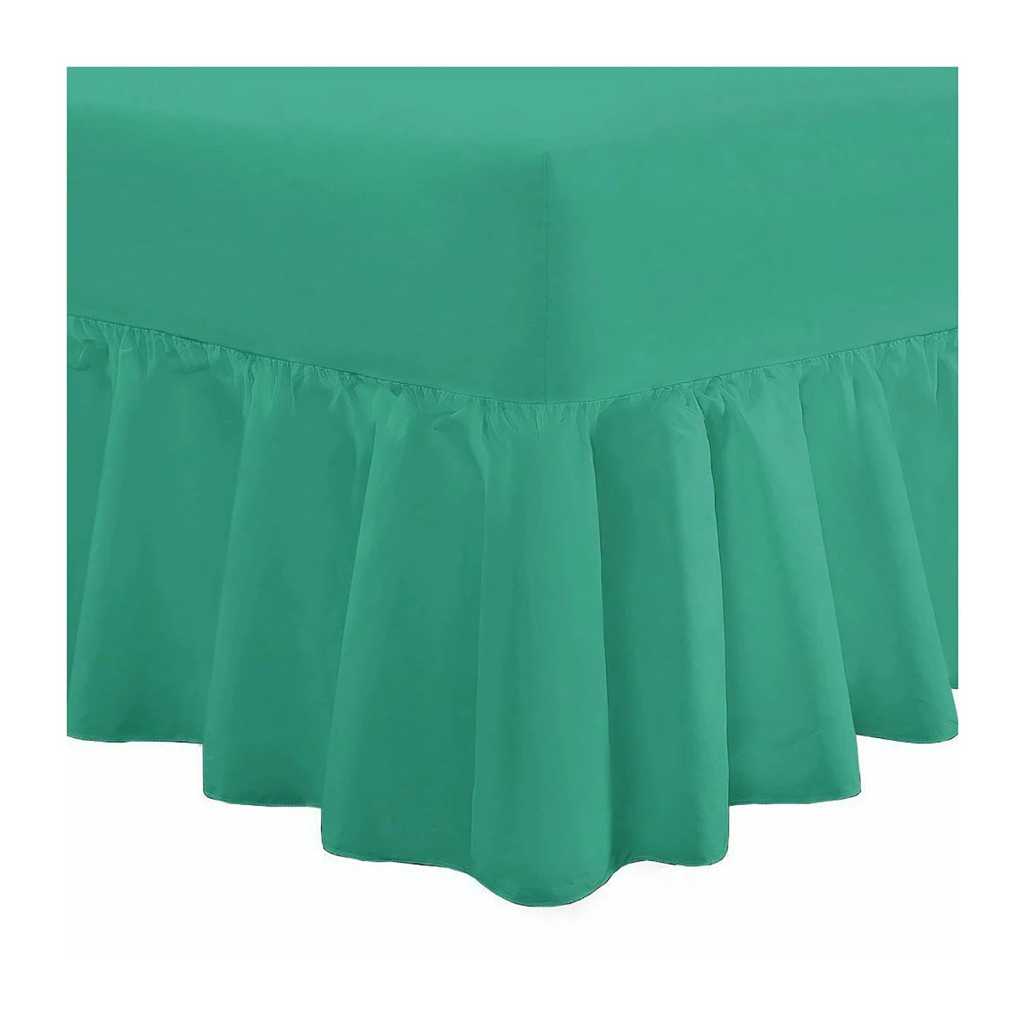 easy care valance sheets teal