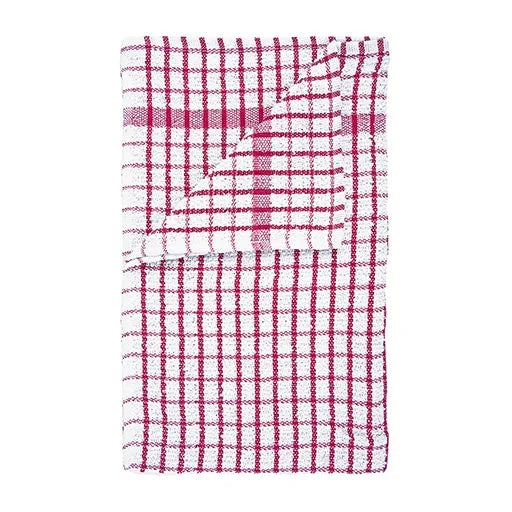 red terry tea towels