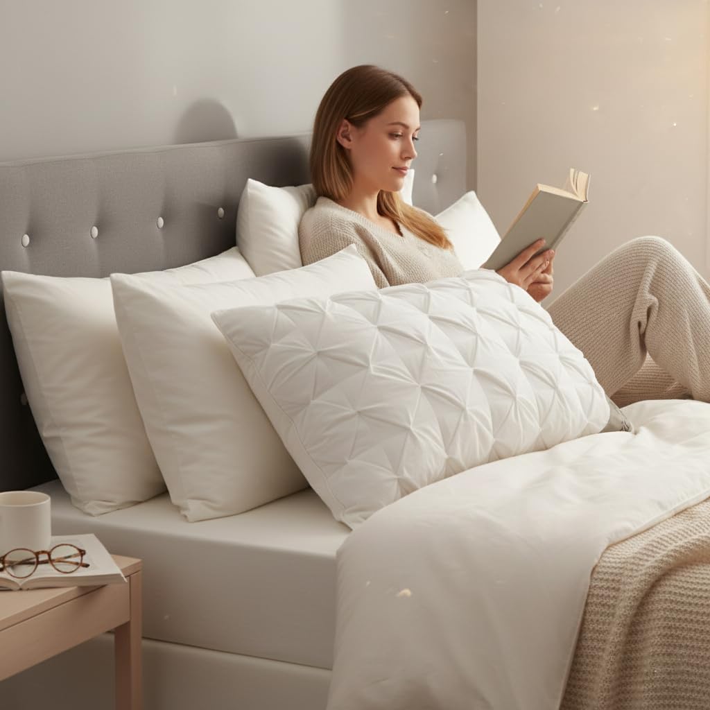 Waffle Microfibre Bed Pillow