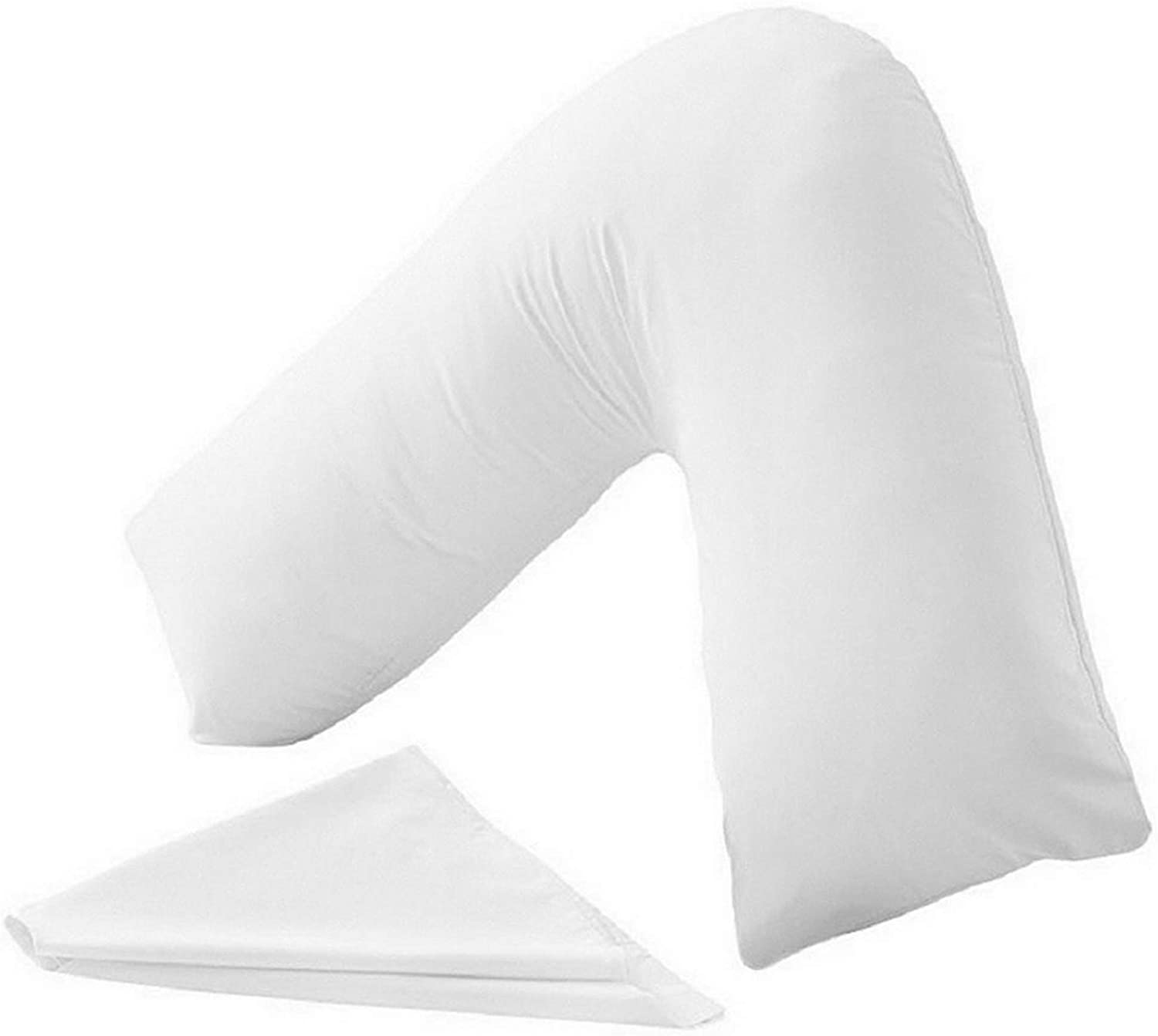 PC v shaped pillowcase white
