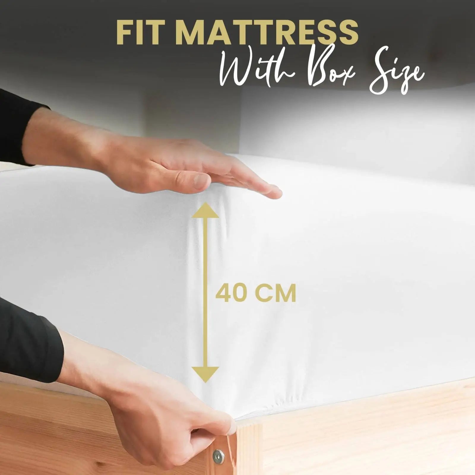 Pc deep pocket fitted sheets white