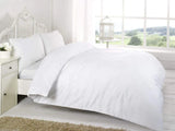 easy care poly cotton duvet cover set white