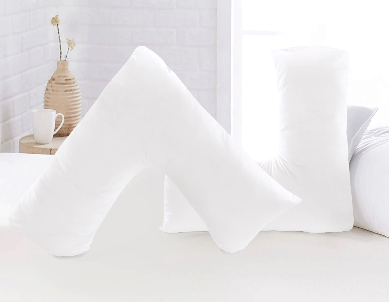 Brushed Microfibre V Shaped Pillow Cases | Pack of 2